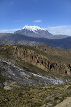 Palca Canyon and the Illimani Glacier