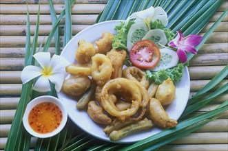 Deep fried prawns