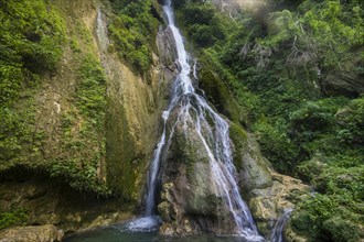 Waterfall Mele Cascades in jungle