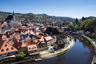 Cityscape with St. Vitus Church from the castle tower