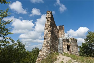 Dilapidated wall of Svamberk Castle