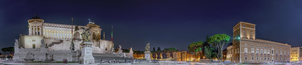 Piazza Venezia with national monument Monumento Vittorio Emanuele II