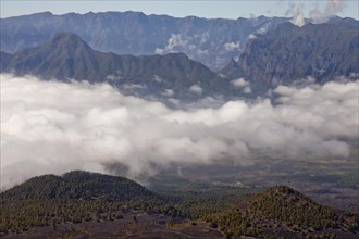 Volcanic crater in the Caldera de Taburiente National Park