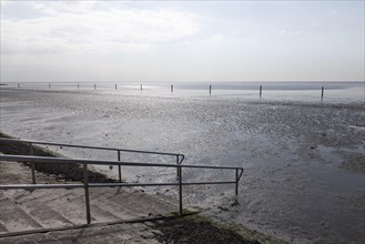 Stairs to the wadden sea