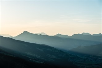 Kitzbuheler Horn Mountain at sunrise