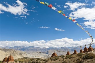 Stupas and prayer flags
