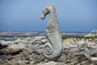 Sculpture of a seahorse