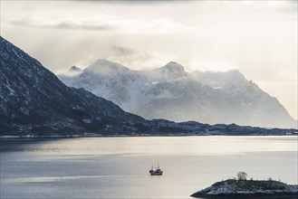 Fjord in winter