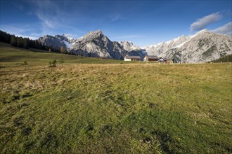 Hinterhorner Alm alpine pasture in the Karwendel Mountains