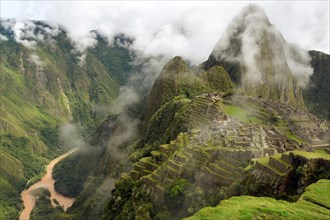 Inca ruins at Machu Picchu