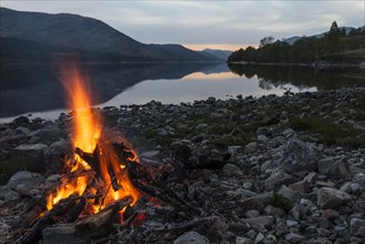 Campfire at Loch Arkaig