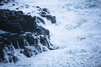 Waves breaking in Hanalei Bay