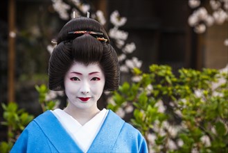 Geisha in the Geisha quarter Gion