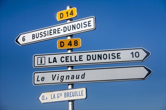 French directional signs
