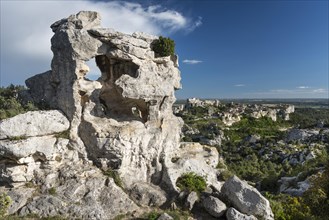 Rock formation in the Regional Natural Park of the Alpilles