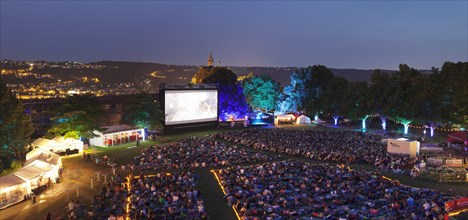 Open-air cinema in the castle courtyard