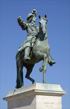 Equestrian statue of the Sun King Louis XIV