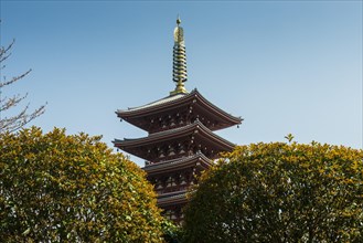 Pagoda in the Senso-ji temple