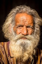 Portrait of an elderly Sadhu