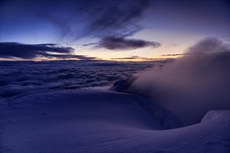 Sunrise at the summit of Cotopaxi Volcano