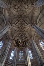 Gothic vault with the Angelic Salutation by Veit Stoss