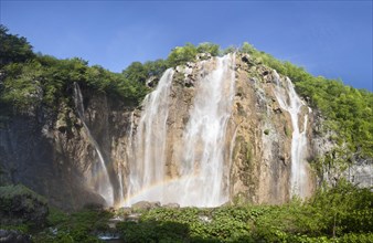 Rainbow at a waterfall