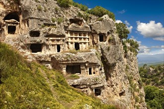 Acropolis and ancient Lycian rock tombs of Tlos Archaeological Site