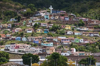 Townscape with colourful houses