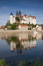 Albrechtsburg and Meissen Cathedral on the Elbe river in Meissen