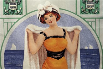 Woman in a bathing suit