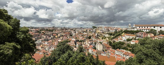View across Lisbon to the north
