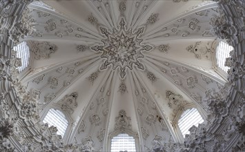 Exuberant baroque stucco work at the cupola of the Asuncion church