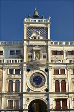 The renaissance clock tower of Torre dell' Orologio