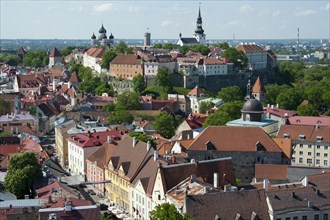 View from St. Olaf's Church of the Lower Town and the Upper Town
