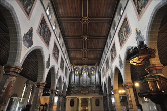 Interior with organ loft