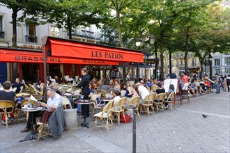 Square with outdoor cafes
