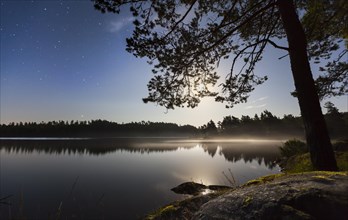 Lake in the moonlight
