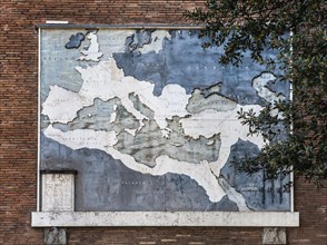 Panel with historical map