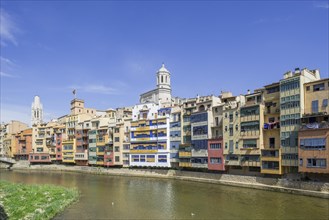 Residential buildings on the Onyar River