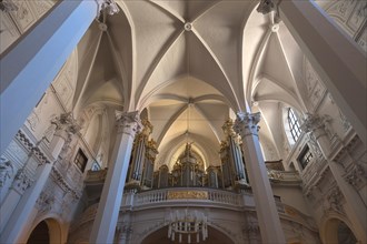 Ceiling vault with the organ loft