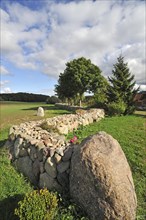 Stone wall made of rubblestone
