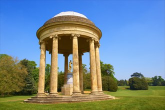 The rotunda of Venus in the English landscape gardens of Stowe