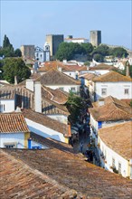 View over the rooftops of Obidos