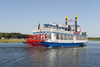 River Star paddle steamer on the Prerower Strom river