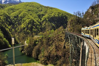 The Centovalli train connecting Locarno and Domodossola