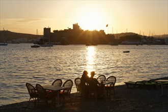 Bodrum Castle in the sunset