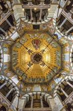 Aachen Cathedral cupola and Barbarossa's Chandelier