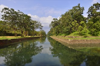 Moat around the grounds of the Lion Rock