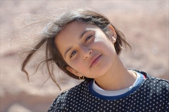 Portrait of a modern Bedouin girl