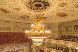 Interior view of the Semperoper opera house